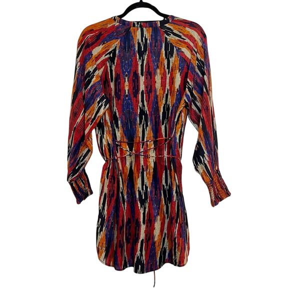 Maria Cher Nora Nia Short Dress in Warm Ikat Size XS - Picture 3 of 15